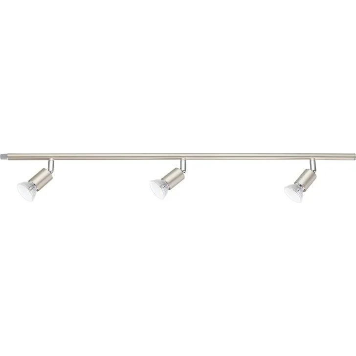 EGLO MINI spotskinne 3x2,8W L80 cm børstet stål (31325)