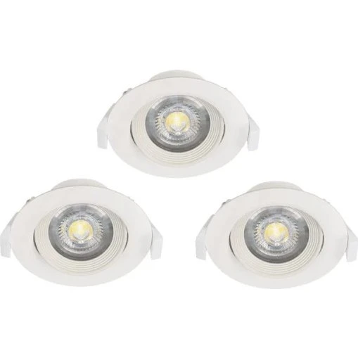 EGLO Sartiano Indbygningssæt 3x500lm Ø90 Hvid, 3000K