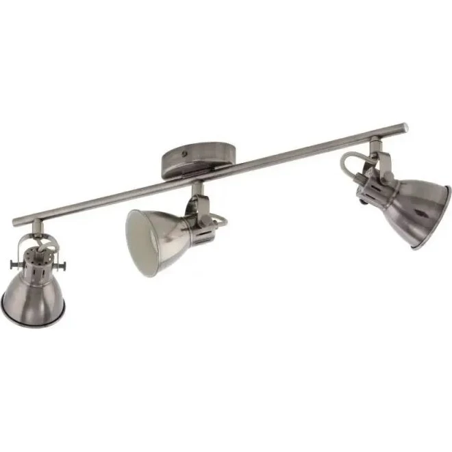 EGLO Seras 3-spot GU10 antik nikkel/creme 3x240lm 96554