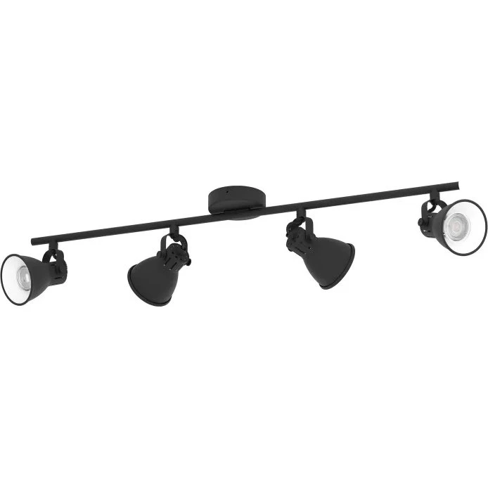 EGLO Seras 2 spot 4x240 lm sort (GU10 inkl.)