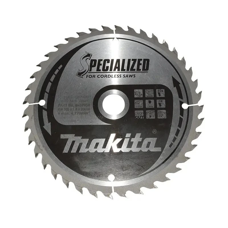 Makita HM-klinge 165x20 mm 40T (B-32954)