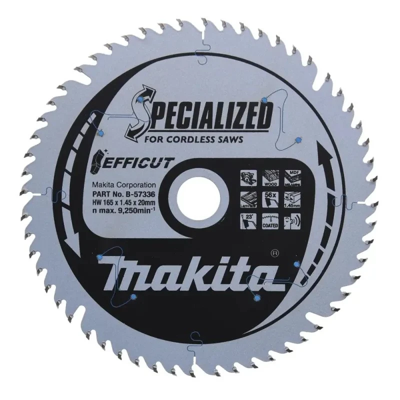 Makita Efficut TCT rundsavsklinge 165x20 mm 56T (B-57336)