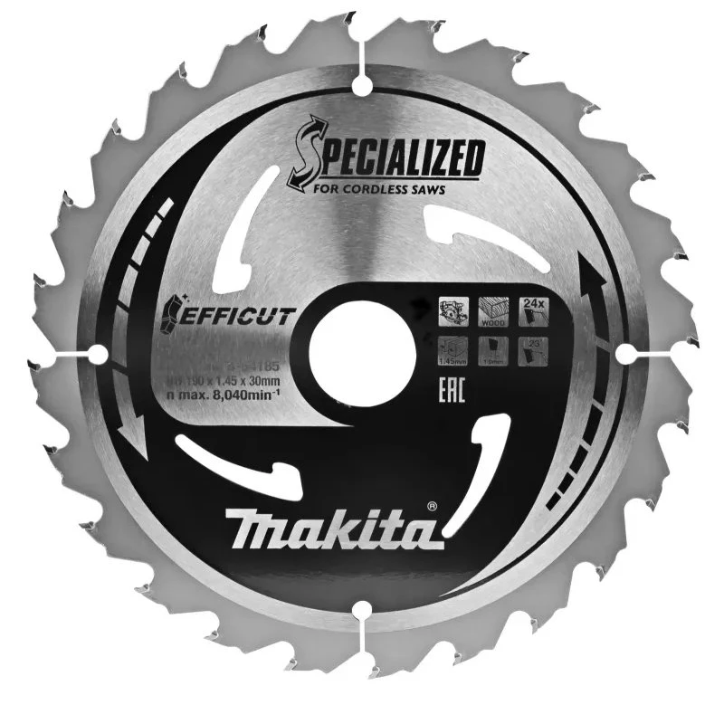 Makita Klinge TCT 190x30 mm 24T EFFICUT