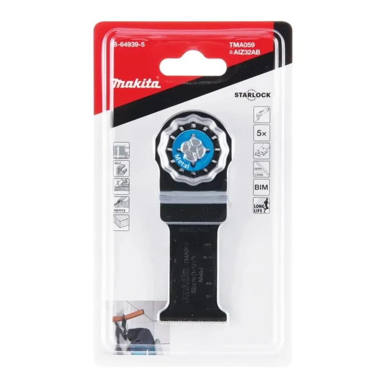 Makita Multicut Metal AIZ32AB 32 mm Starlock (5 stk)