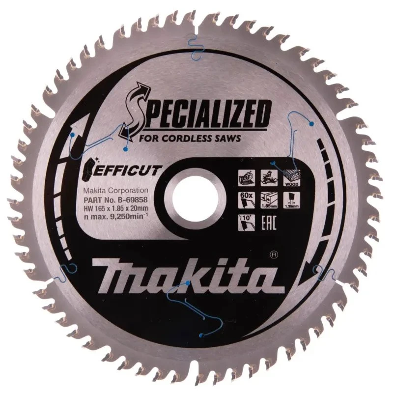 Makita Efficut Rundsavsklinge 165x20mm TCT 60T