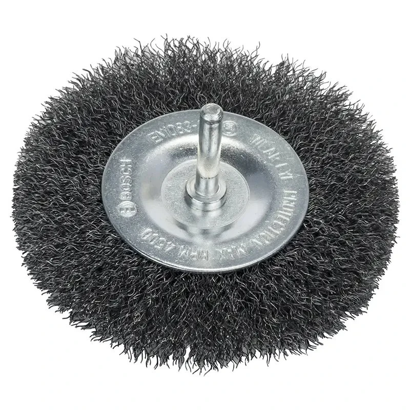 Bosch Skivebørste 100 mm (1609200274) - bølget stål