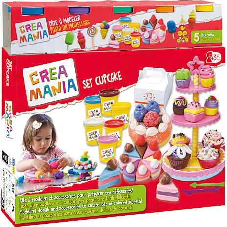 Modellervoks Cupcakes legesæt – kreativt playset (fra 3 år)