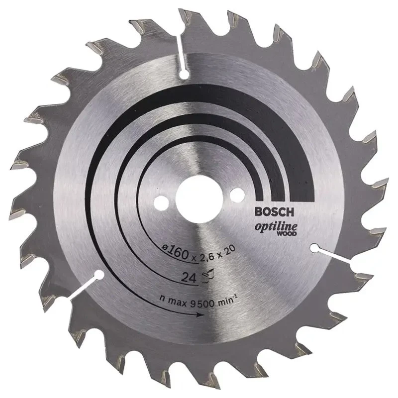 Bosch Optiline Wood rundsavsklinge 160x2,6x16 mm, 24 t