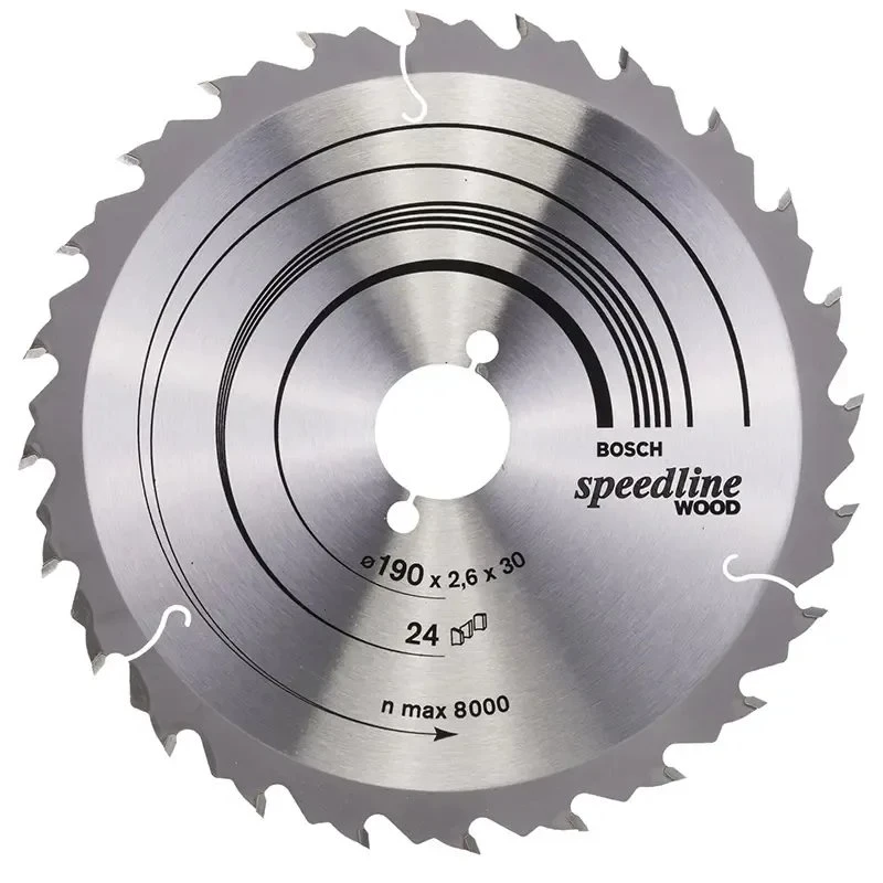 Bosch Rundsavsklinge Speedline Wood 190x30x2,6 mm 24T
