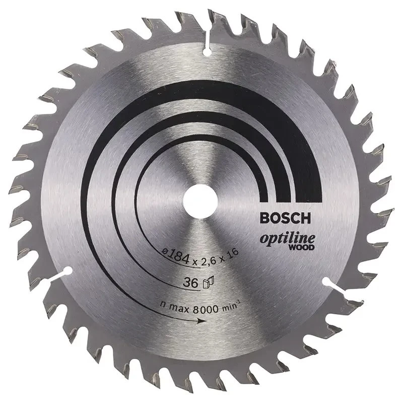 Bosch Optiline Wood rundsavsklinge 184x2,6x16 mm 36T