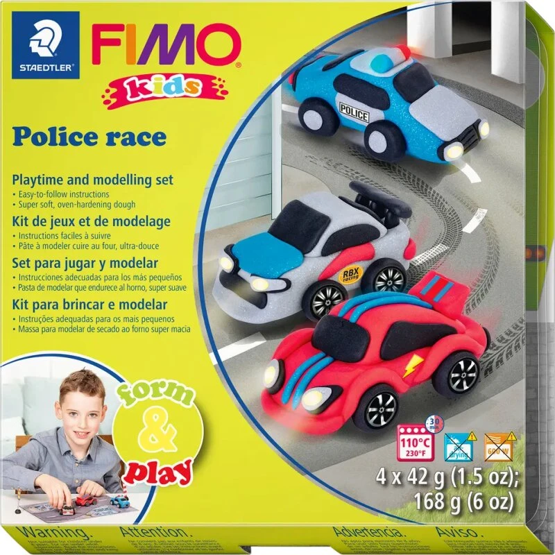 Staedtler FIMO Kids Modellervoks Racerløb 4x42g