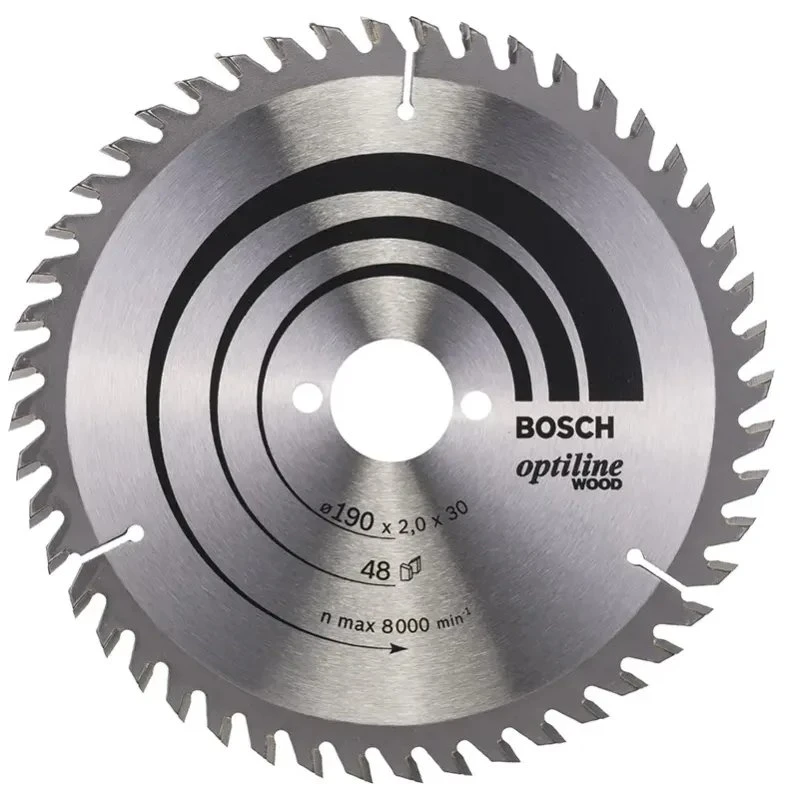 Bosch Rundsavsklinge Optiline Wood Ø190x2,0x30mm 48T