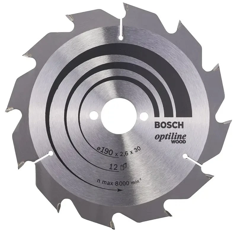 Bosch Optiline Wood rundsavsklinge 190x2,6x30mm 12T