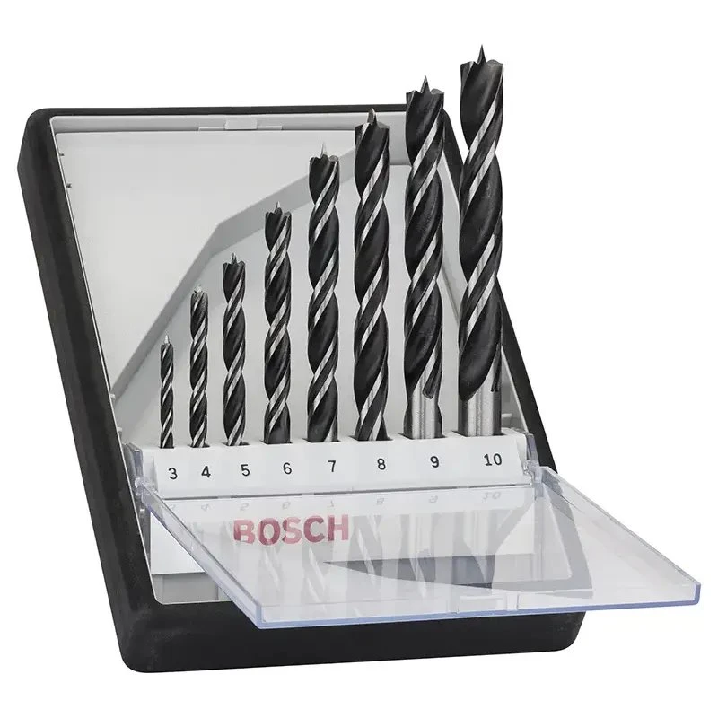 Bosch Robust Line træspiralborsæt 3–10 mm, 8 dele