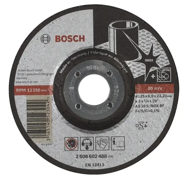 Bosch Slibeskive INOX 125 x 6 mm