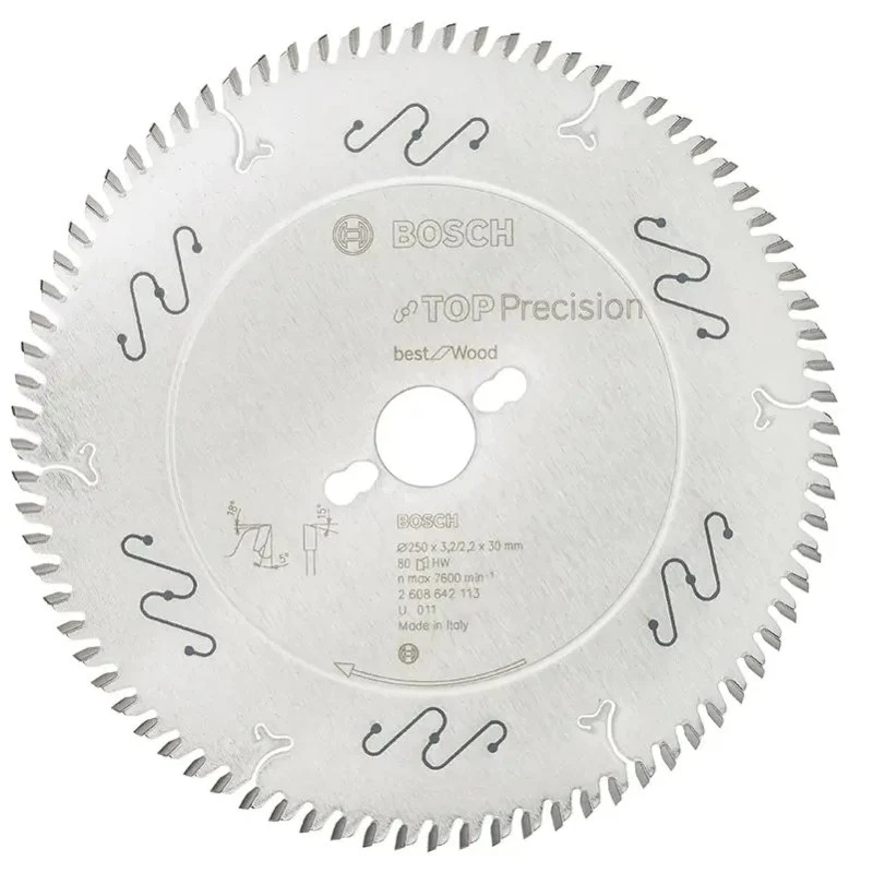 Bosch Rundsavsklinge Top Precision 250x3,2x30 mm 80T
