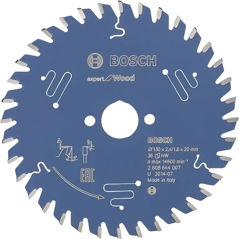 Bosch Rundsavsklinge Expert for Wood 130x20x2,4 mm 36T