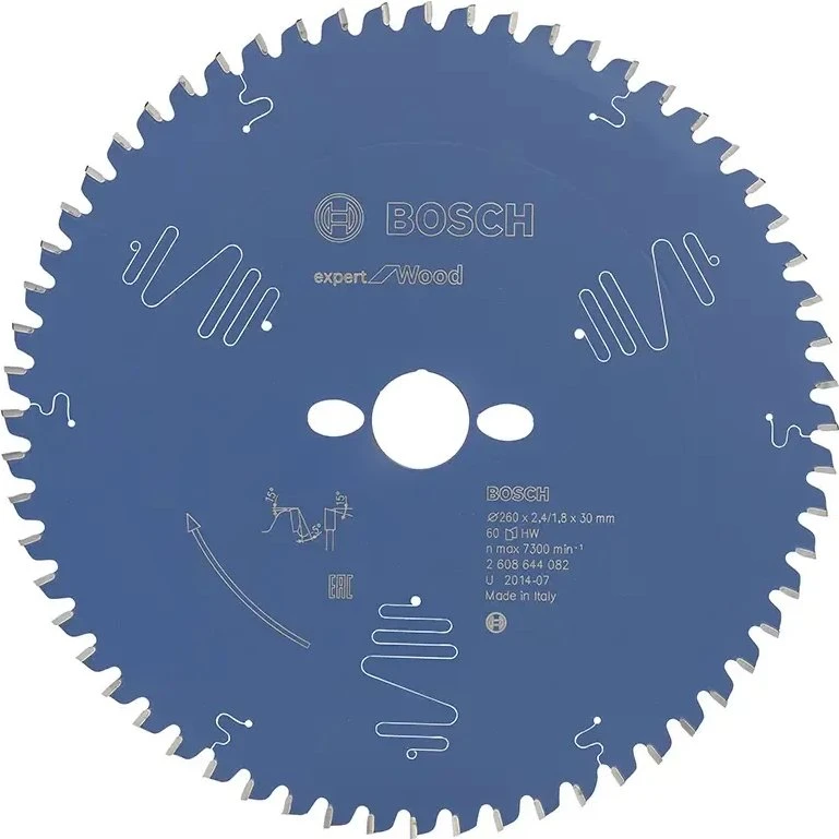 Bosch Rundsavsklinge Expert for Wood 260x30x2,4mm 60T