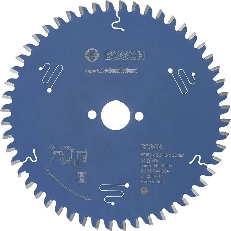 Bosch Rundsavsklinge Expert for Aluminium 160x20x2,2mm 52T