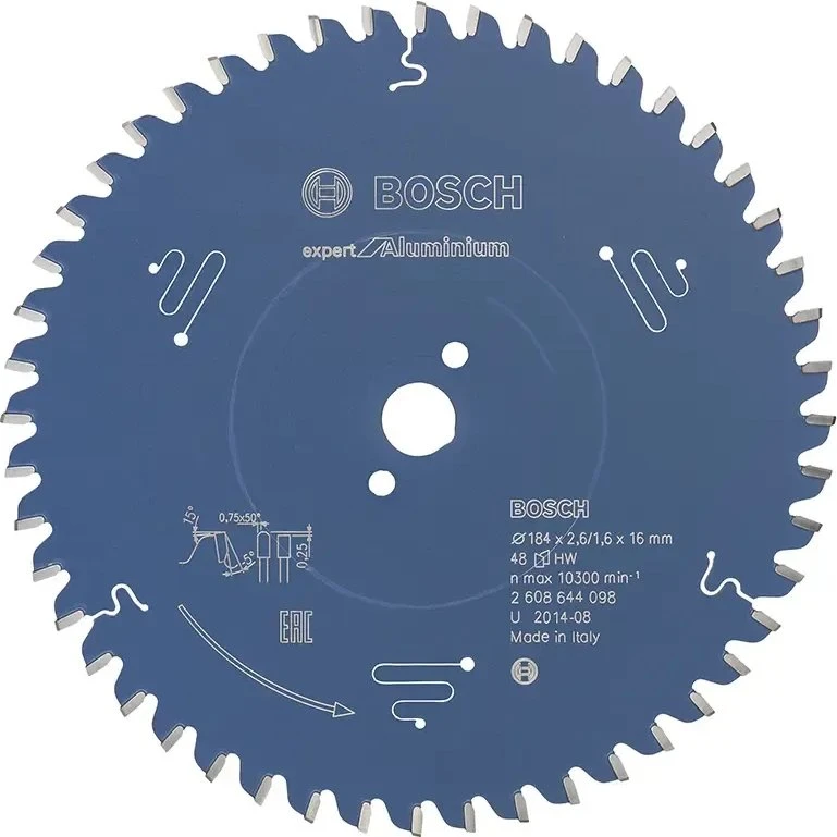 Bosch Rundsavsklinge Expert for Aluminium 184x16x2,6 mm 48T