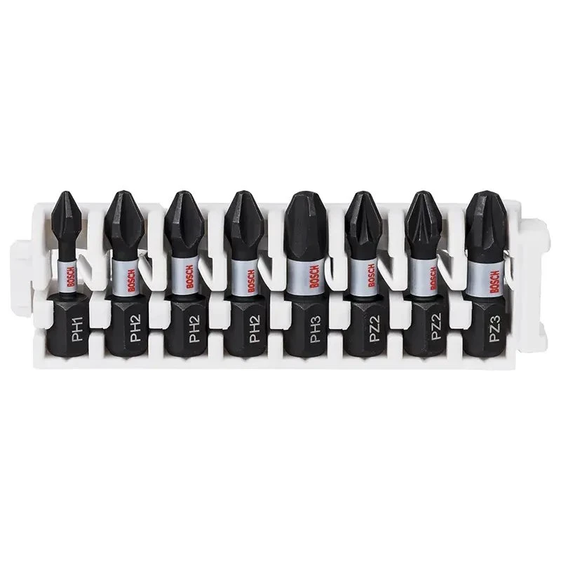 Bosch Impact Control bitsæt 8 dele (PH1/PH2/PH3, PZ2/PZ3)