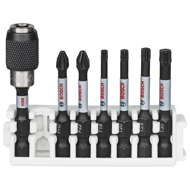 Bosch Impact Control bitsæt, 7 dele (PH2, PZ2, T15–T30)