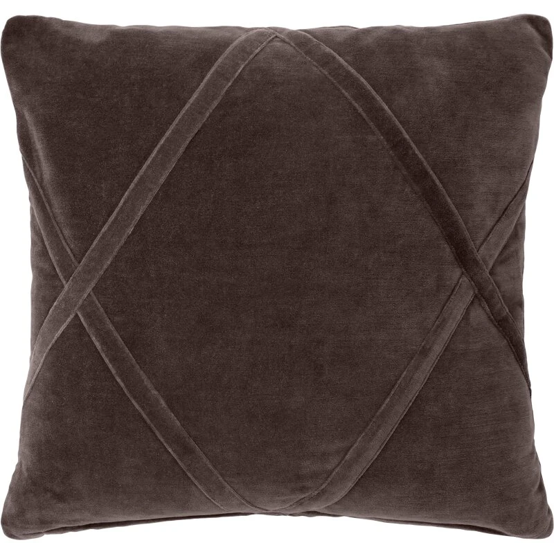 Eightmood Malva pudebetræk 50x50 cm - brun/mørk taupe