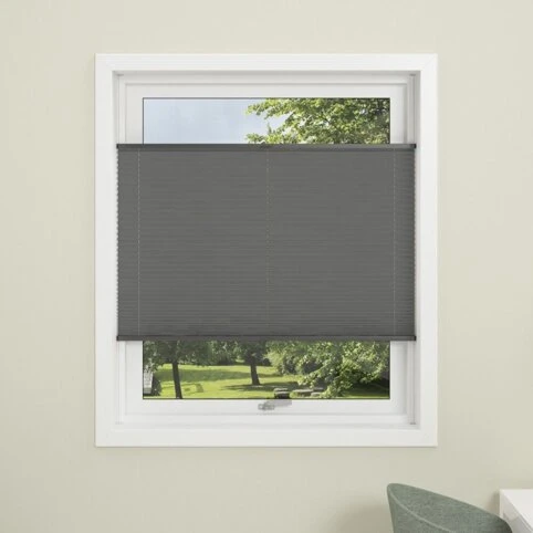 Debel Flex plisségardin dagslysvæv grå 80x130 cm