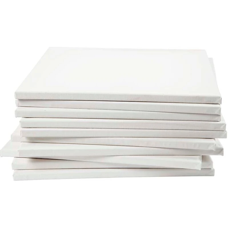 Malerlærred 40x40 cm 1,6 cm dybde – 40 stk