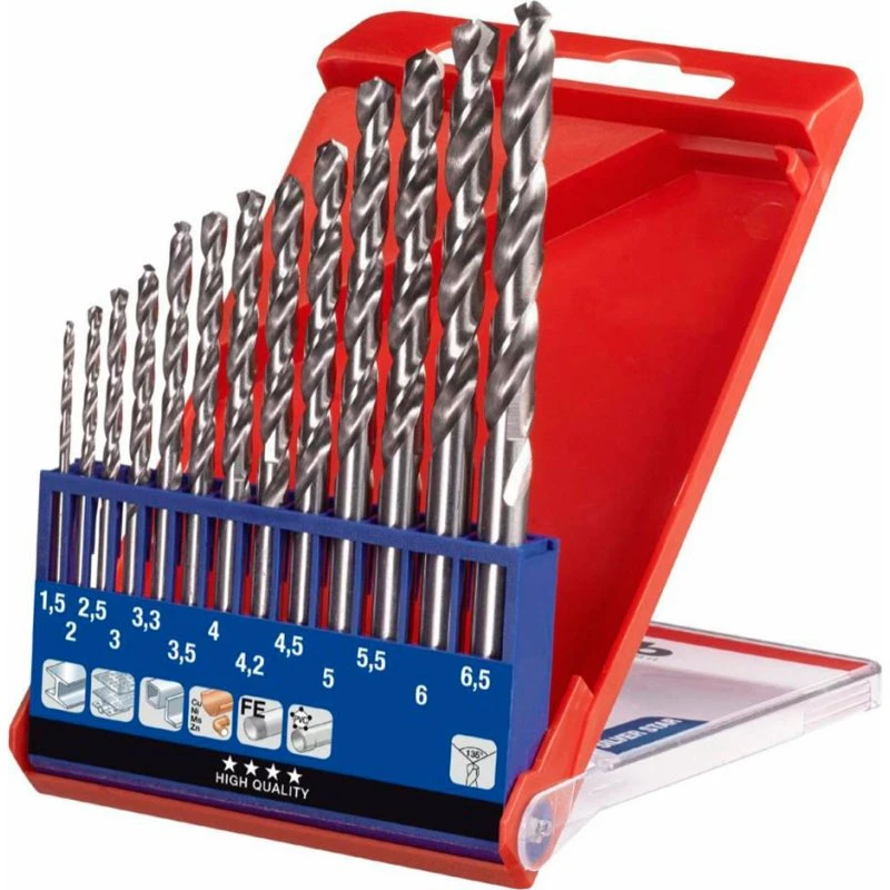 Einhell Silver Star HSS-borsæt 1,5–6,5 mm 13 stk