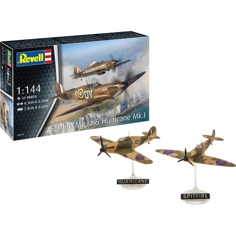 Revell Spitfire Mk.1a & Hurricane Mk.1 1:144 - 31 dele