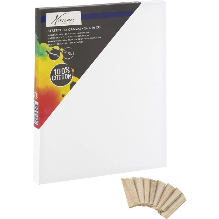 Nassau Fine Art lærred 100% bomuld 24x30 cm