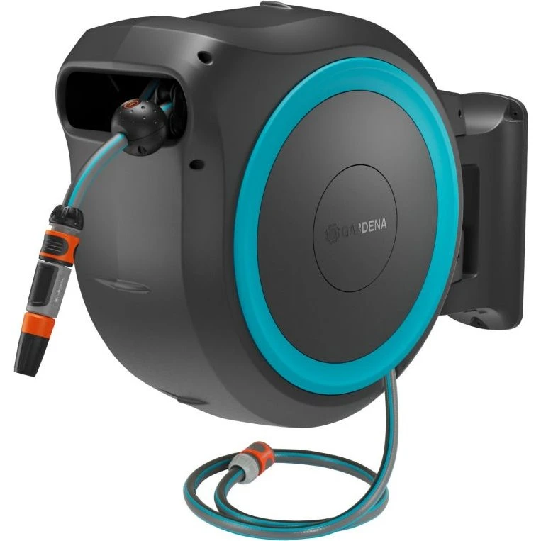Gardena PowerRoll vægslangeboks batteridrevet XXL 40 m turkis