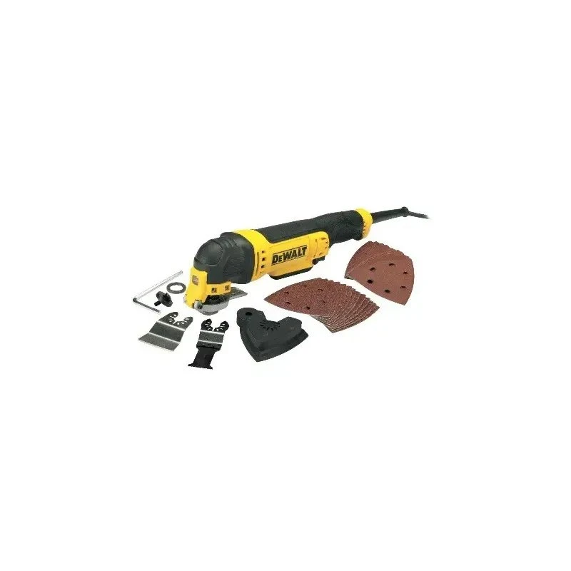 DeWalt DWE315 multicutter 300W m. tilbehør (sort/gul)