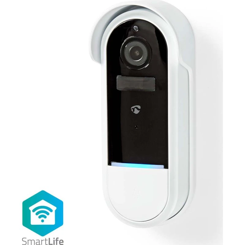 Nedis SmartLife Video Dørtelefon Full HD 1080p, Hvid (WIFICDP30WT)