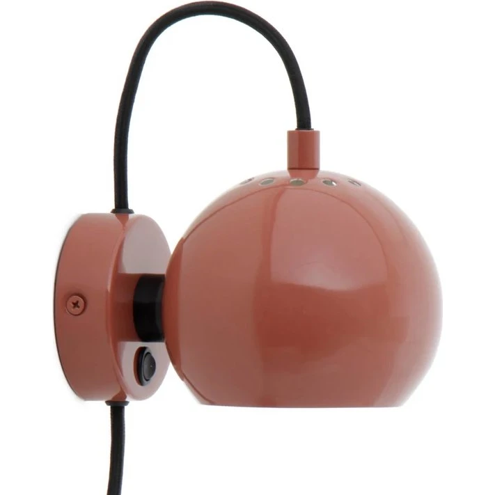 FRANDSEN Ball væglampe Glossy Red