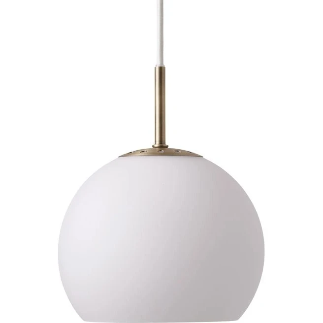 Frandsen Ball Glaspendel Ø18 Opalhvid