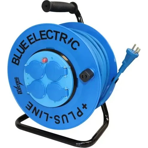 Blue Electric +PlusLine kabeltromle 40 m – fast kerne