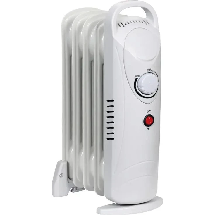 Gripo olieradiator 500W, 5 ribber - grå