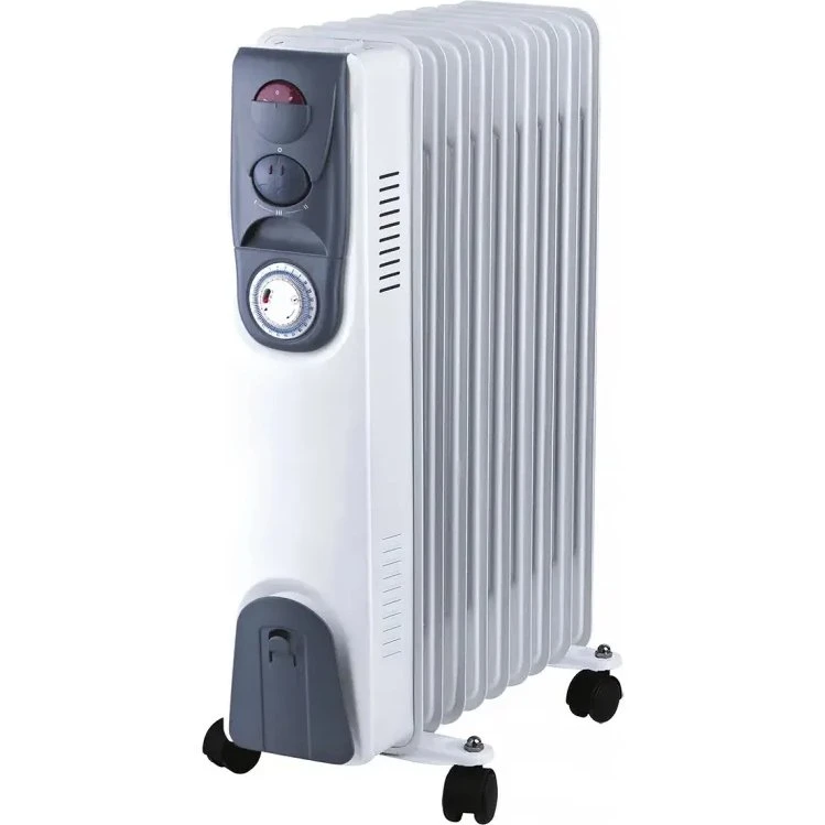 GRIPO olieradiator 2000W, 9 ribber og timer