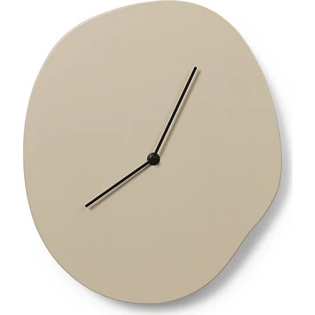 ferm LIVING Melt Wall Clock Cashmere 28x33 cm