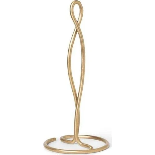 Ferm Living Curvature køkkenrulleholder, messing