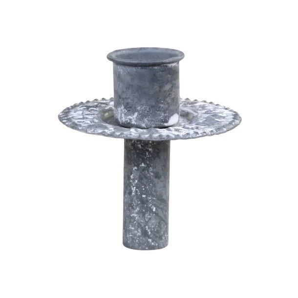 Chic Antique Lysholder til flaske, zink H8/Ø8 cm