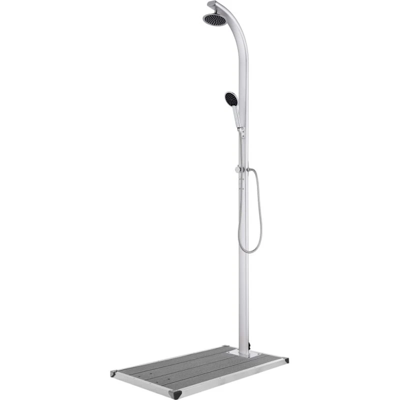 vidaXL havebruser 220 cm aluminium – grå bund