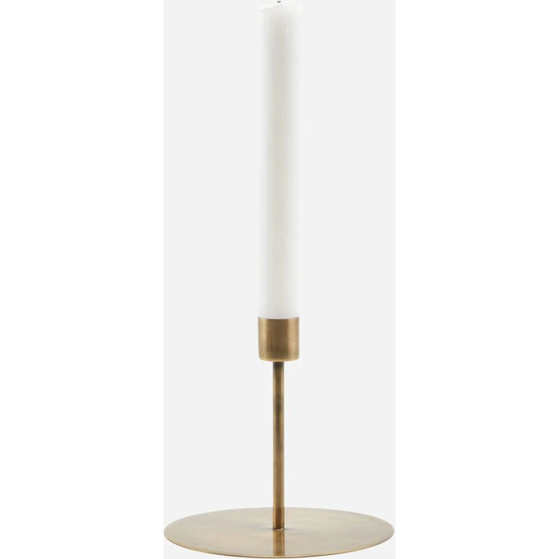 House Doctor Anit lysestage, antik messing Ø13 H12 cm