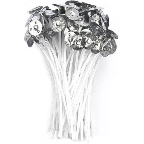 INF Voksede lysvæger 10 cm, 100 stk — Hvid