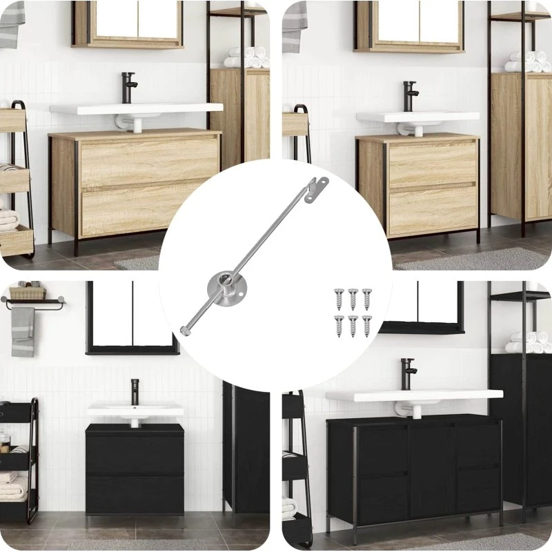 vidaXL Gasstrut 12 stk Sølv 190 mm Jern