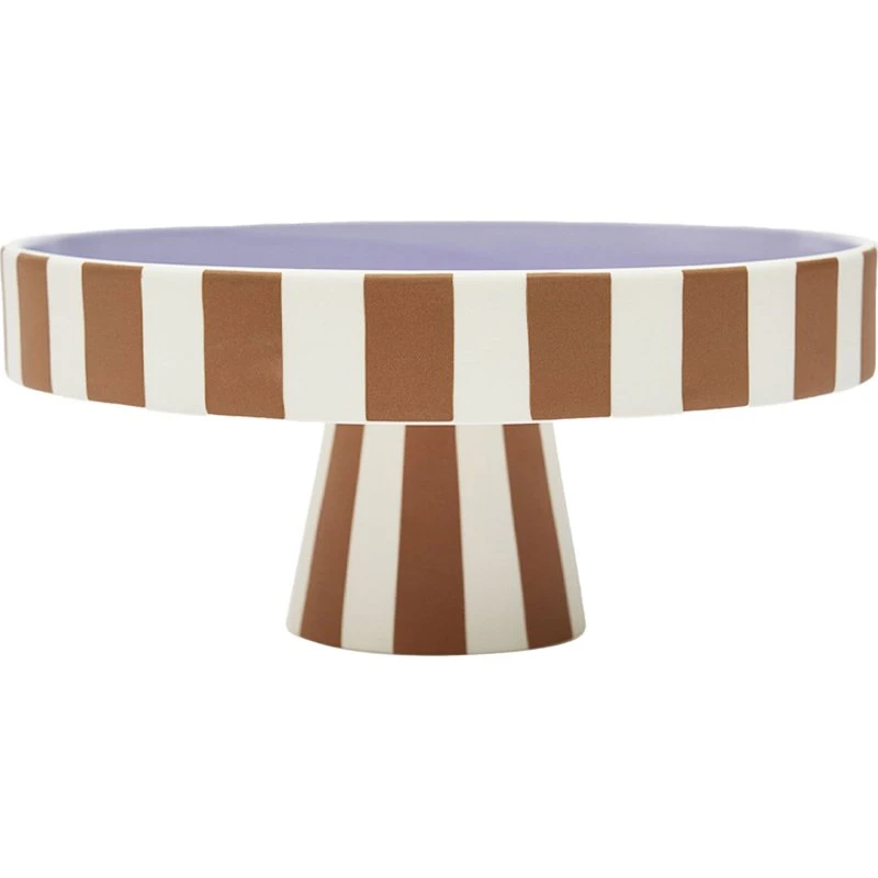 OYOY Living Design Toppu serveringsfad Ø27 cm, karamel/lavendel