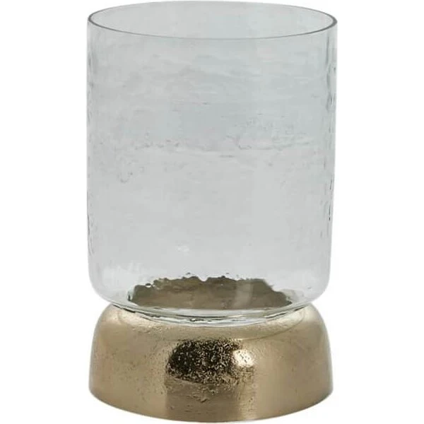 Lene Bjerre Sandia fyrfadsstage, lys guld H20,7 cm