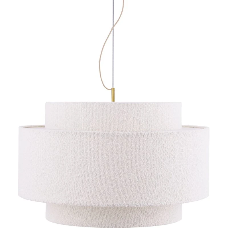 Globen Lighting Noah Bouclé pendel Ø70 cm, hvid